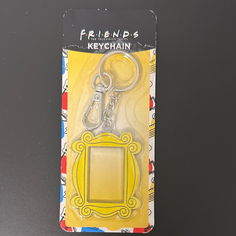 FRIENDS Yellow Frame Keychain As Seen On The Door Of The Friends Apartment. NWT